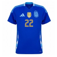 Camisa de Futebol Argentina Lautaro Martinez #22 Equipamento Secundário Copa America 2024 Manga Curta